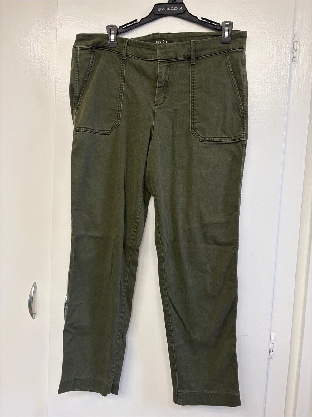 Old Navy Olive Green Straight-Leg Pants